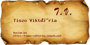 Tiszo Viktória névjegykártya