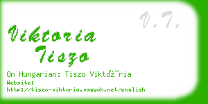 viktoria tiszo business card